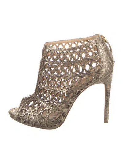 Pre-owned Alexandre Birman Leather Pumps In Gold