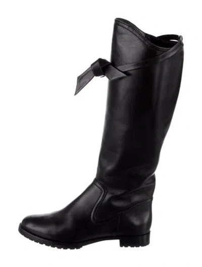 Pre-owned Alexandre Birman Leather Riding Boots In Black