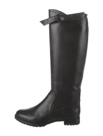 Pre-owned Alexandre Birman Leather Riding Boots In Black