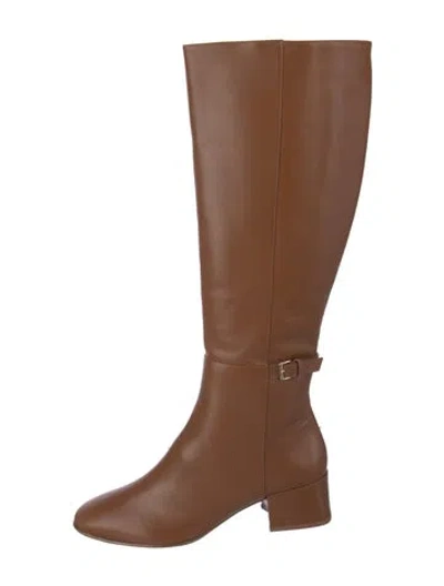 Pre-owned Alexandre Birman Leather Riding Boots In Brown