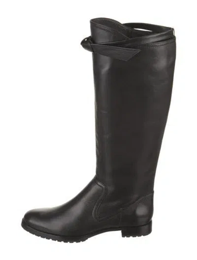 Pre-owned Alexandre Birman Leather Riding Boots W/ Tags In Black