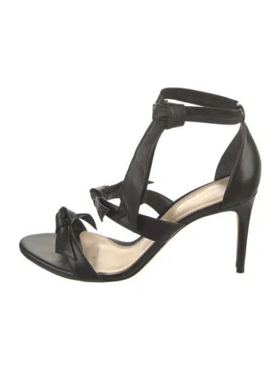 Pre-owned Alexandre Birman Leather Sandals In Black