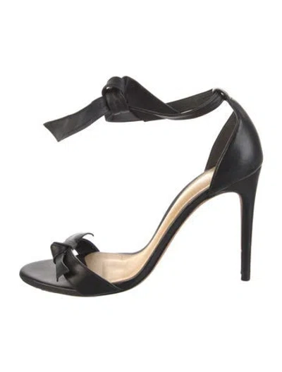 Pre-owned Alexandre Birman Leather Sandals In Black