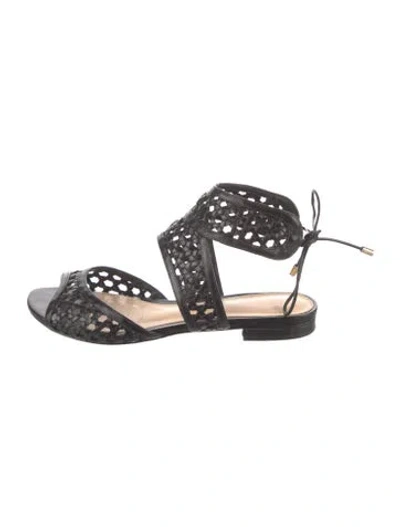Pre-owned Alexandre Birman Leather Sandals In Black