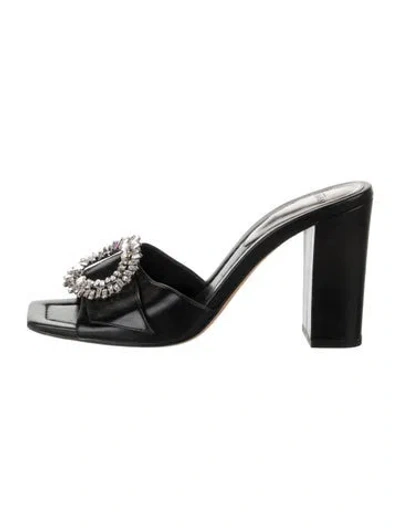 Pre-owned Alexandre Birman Leather Sandals In Black