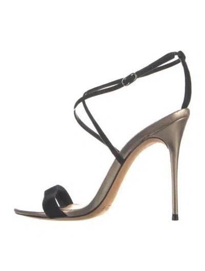 Pre-owned Alexandre Birman Leather Sandals In Black