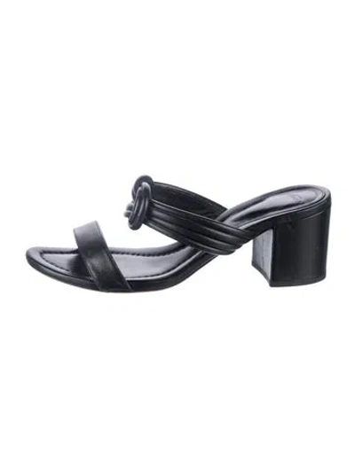 Pre-owned Alexandre Birman Leather Sandals In Black
