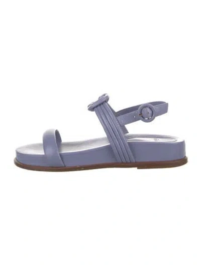 Pre-owned Alexandre Birman Leather Sandals In Blue