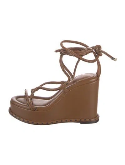 Pre-owned Alexandre Birman Leather Sandals In Brown