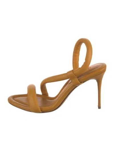 Pre-owned Alexandre Birman Leather Sandals In Brown