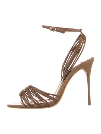 Pre-owned Alexandre Birman Leather Sandals In Brown