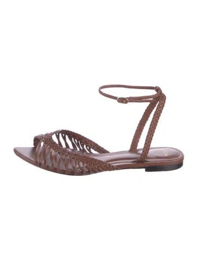 Pre-owned Alexandre Birman Leather Sandals In Brown