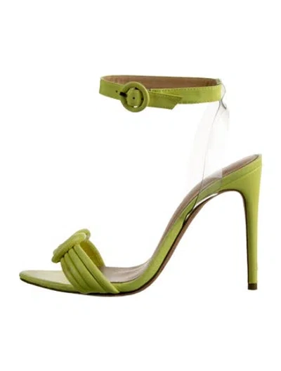 Pre-owned Alexandre Birman Leather Sandals In Clear/yellow