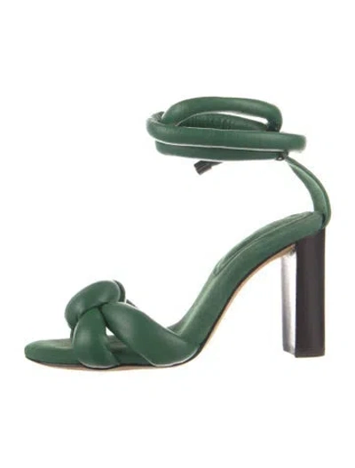Pre-owned Alexandre Birman Leather Sandals In Green