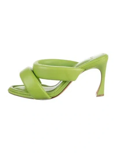 Pre-owned Alexandre Birman Leather Sandals In Green