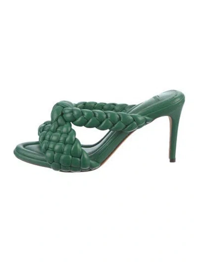 Pre-owned Alexandre Birman Leather Sandals In Green