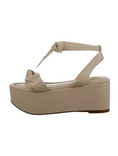 Pre-owned Alexandre Birman Leather Sandals In Neutral