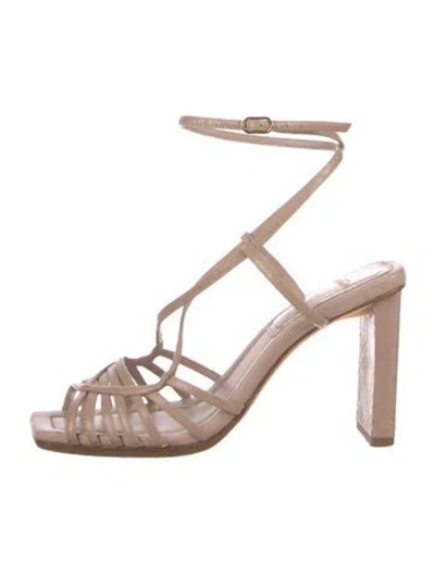 Pre-owned Alexandre Birman Leather Sandals In Neutral