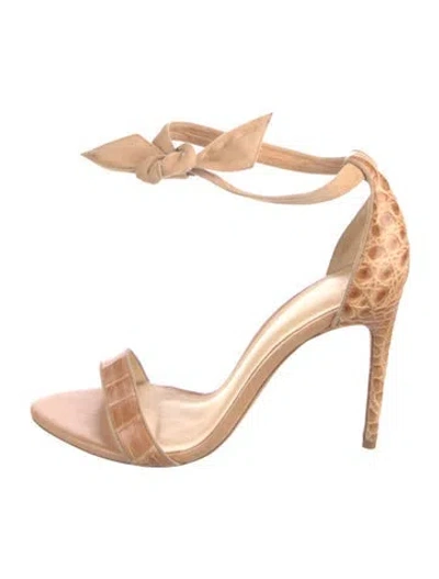 Pre-owned Alexandre Birman Leather Sandals In Neutral
