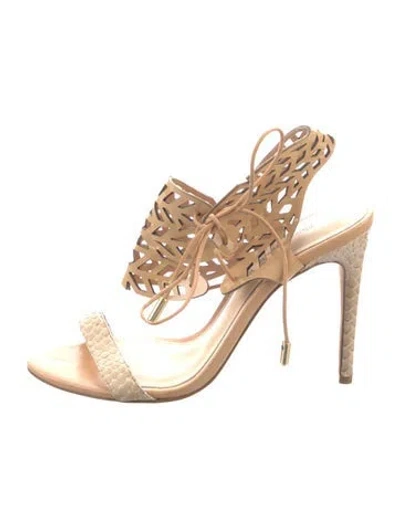 Pre-owned Alexandre Birman Leather Sandals In Neutrals