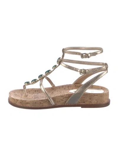 Pre-owned Alexandre Birman Leather Sandals In Neutrals