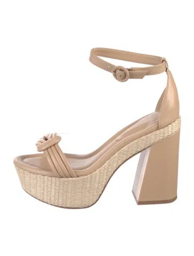 Pre-owned Alexandre Birman Leather Sandals In Neutrals
