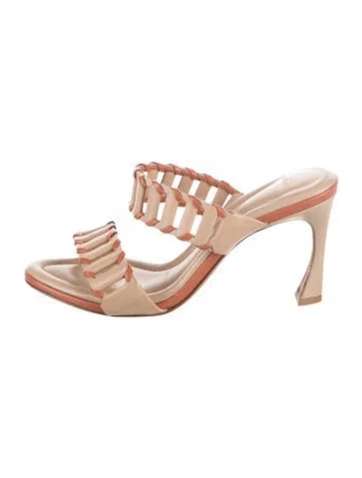 Pre-owned Alexandre Birman Leather Sandals In Neutrals