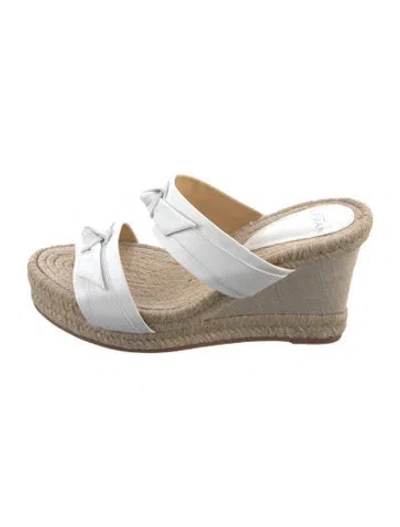 Pre-owned Alexandre Birman Leather Sandals In Neutrals/white