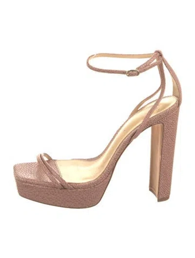 Pre-owned Alexandre Birman Leather Sandals In Pink