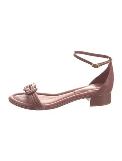 Pre-owned Alexandre Birman Leather Sandals In Purple