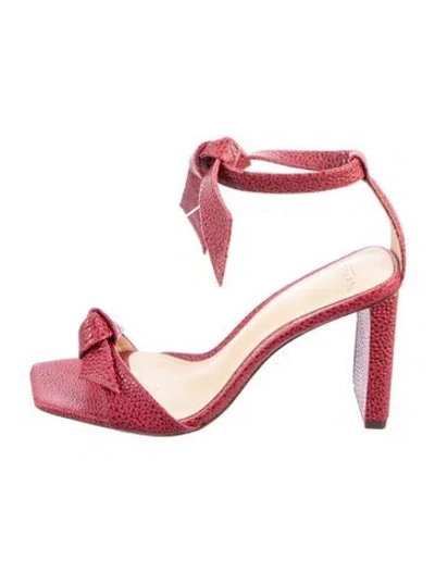Pre-owned Alexandre Birman Leather Sandals In Red