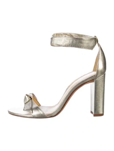 Pre-owned Alexandre Birman Leather Sandals In Silver