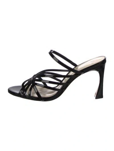 Pre-owned Alexandre Birman Leather Sandals W/ Tags In Black