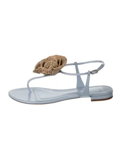 Pre-owned Alexandre Birman Leather Sandals W/ Tags In Blue