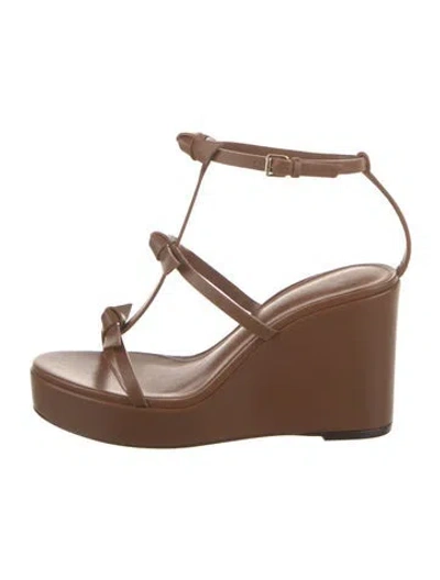 Pre-owned Alexandre Birman Leather Sandals W/ Tags In Brown