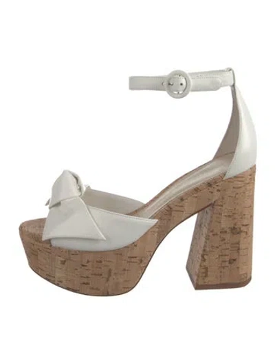 Pre-owned Alexandre Birman Leather Sandals W/ Tags In White