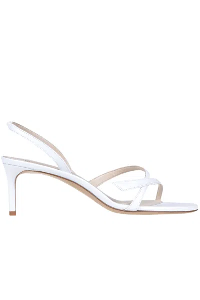 Alexandre Birman Leather Sandals In White
