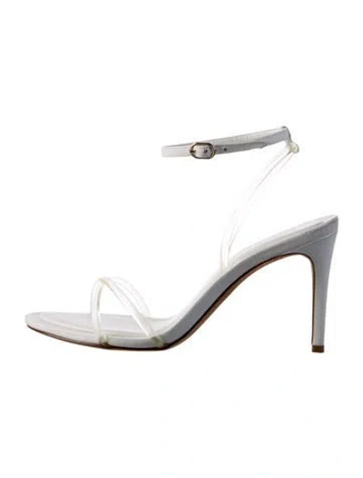 Pre-owned Alexandre Birman Leather Sandals In White