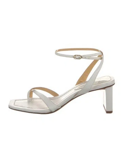 Pre-owned Alexandre Birman Leather Sandals In White