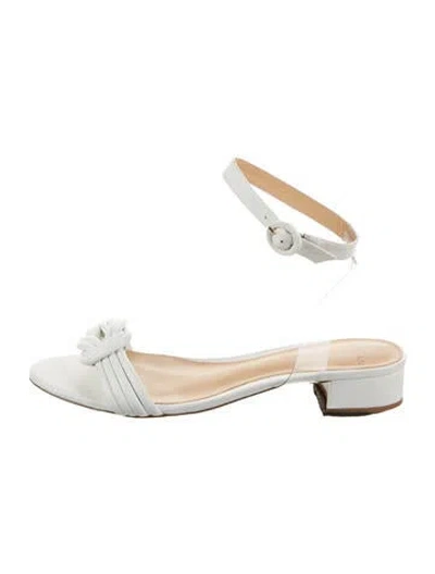 Pre-owned Alexandre Birman Leather Sandals In White
