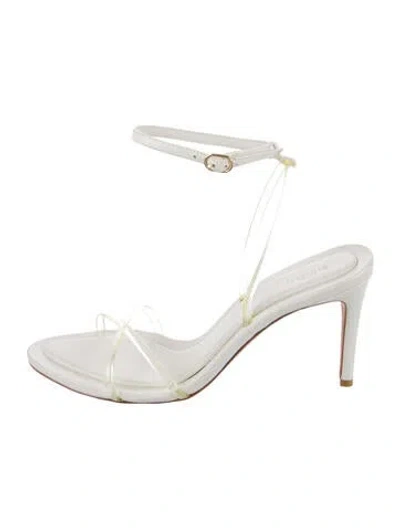 Pre-owned Alexandre Birman Leather Sandals In White
