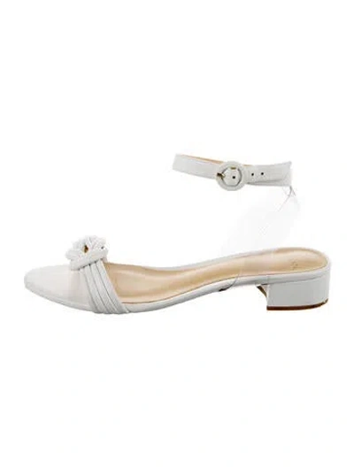 Pre-owned Alexandre Birman Leather Sandals In White