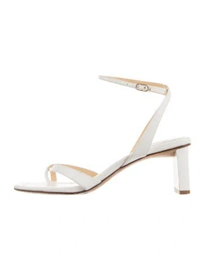 Pre-owned Alexandre Birman Leather Sandals In White