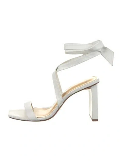 Pre-owned Alexandre Birman Leather Sandals In White
