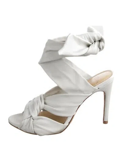 Pre-owned Alexandre Birman Leather Sandals In White