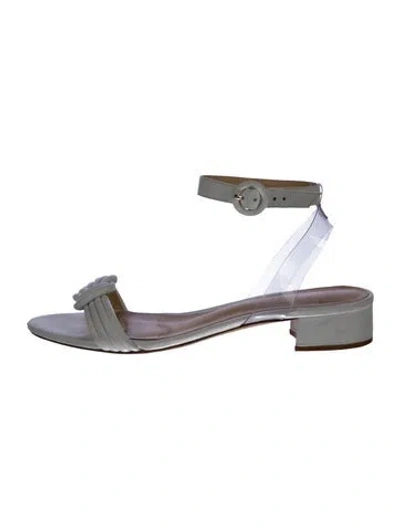 Pre-owned Alexandre Birman Leather Sandals In White