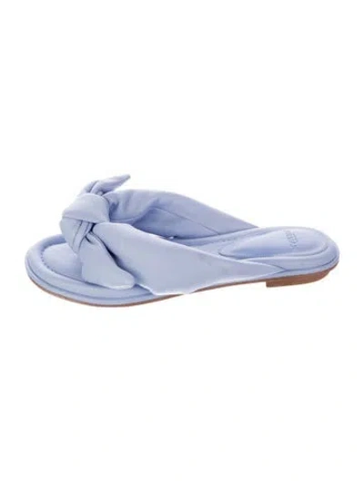 Pre-owned Alexandre Birman Leather Slides In Blue