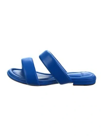Pre-owned Alexandre Birman Leather Slides In Blue