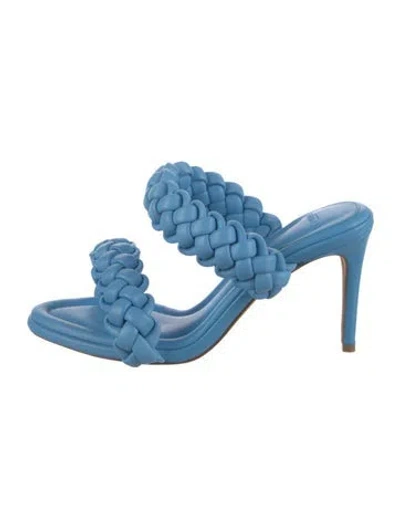 Pre-owned Alexandre Birman Leather Slides In Blue