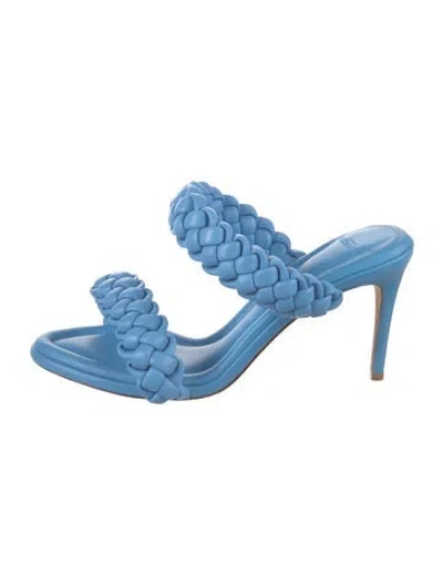 Pre-owned Alexandre Birman Leather Slides In Blue